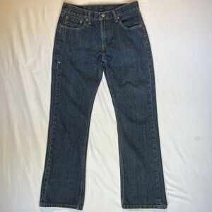 Levis 527 Bootcut Jeans Men 32x31 Blue Dark Wash Denim Faded Cowboy Western